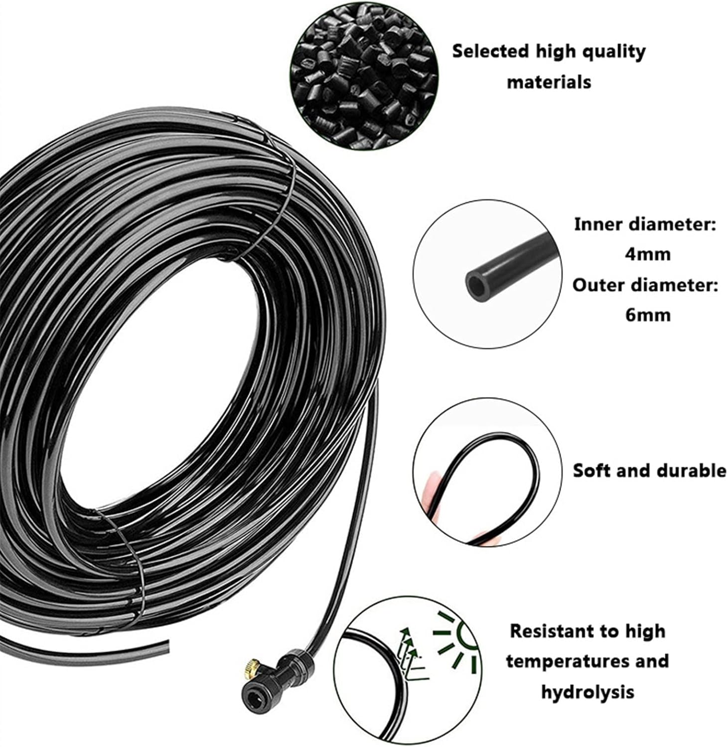 Brumisateur Extérieur 9m – Kit Terrasse avec 11 Buses – Refroidisseur Jardin, Serre, Extérieur - 4