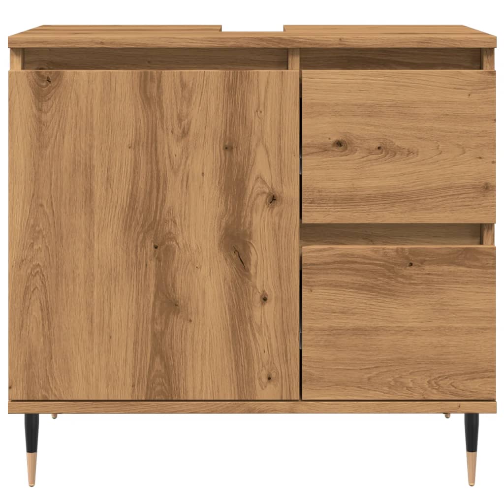 Mueble de baño de roble hecho a mano en madera de ingeniería - 4