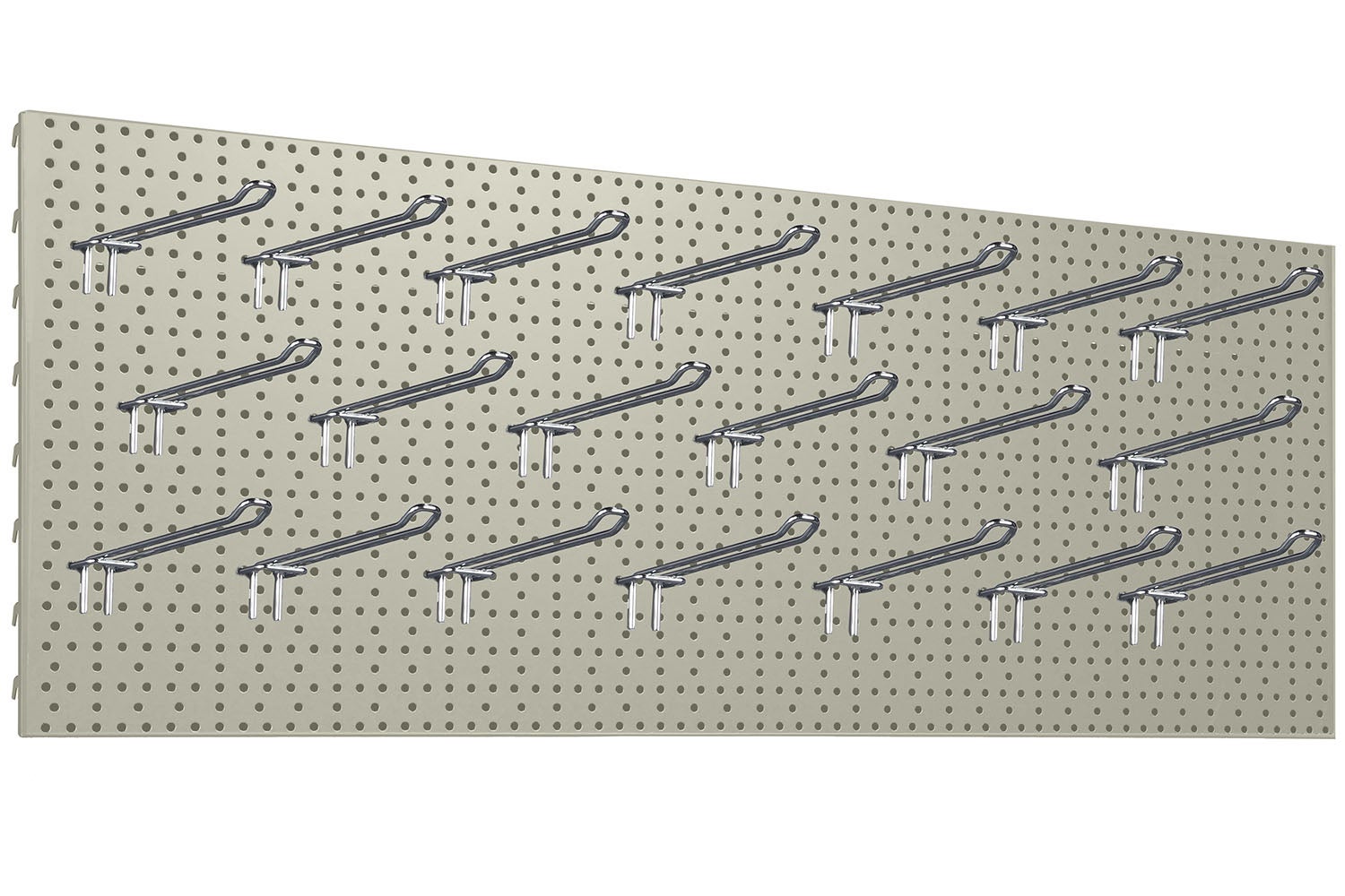 Zestaw Tablica warsztatowa 100x40cm kremowy + 20x Zawieszki podwójne fi4 20cm KTD