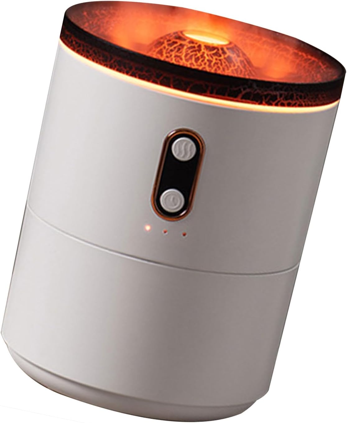 Humidificateur D'air USB – Design Volcan Avec Lumière Colorée – 330 Ml – 2 Modes De Brume – Silencieux – Pour Chambre, Bureau, Voiture