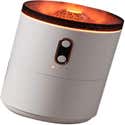 Humidificateur D'air USB – Design Volcan Avec Lumière Colorée – 330 Ml – 2 Modes De Brume – Silencieux – Pour Chambre, Bureau, Voiture