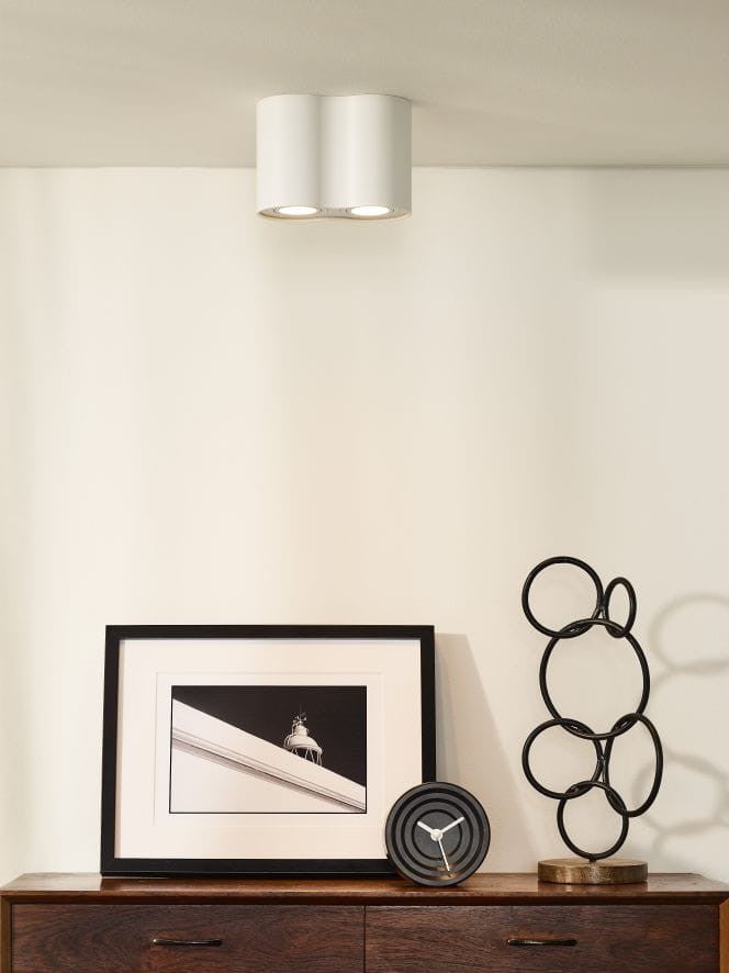 Spot plafond TUBE - Blanc - 2xGU10 (MR16) - Lucide - 3