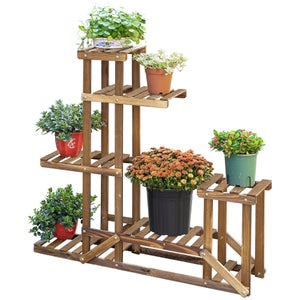 COSTWAY Fioriera Rialzata Da Esterno, Fioriera In Metallo Con Ripiano Ruote Ganci E Impugnatura Aiuola Rialzata Da Giardino Balcone E Terrazza Per Ortaggi Fiori E Piante Aromatiche 74733309