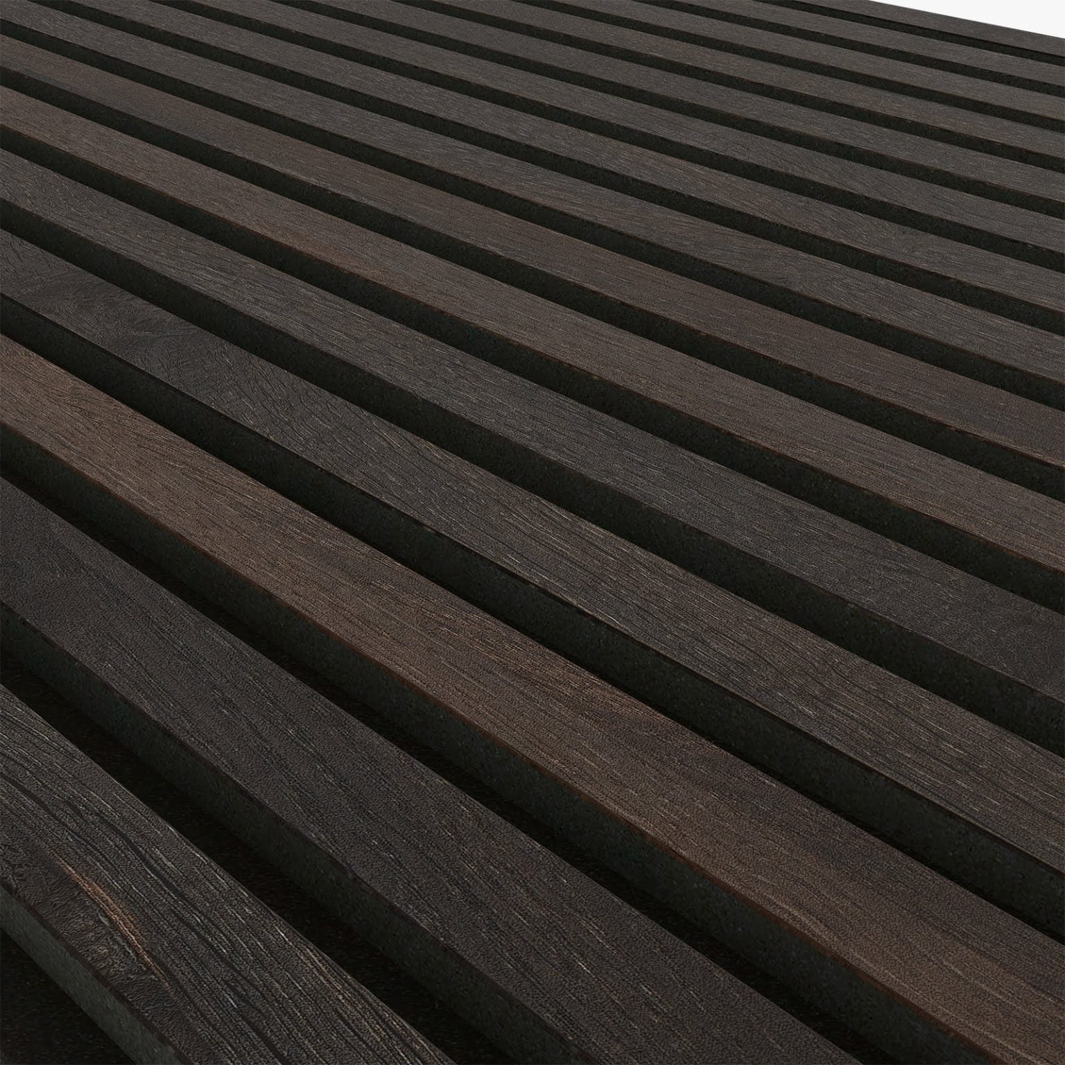 Panneau tasseaux acoustique 300×60 cm – Chêne Fumé Rustic | AKUPANEL BY WOODMONDO - 3