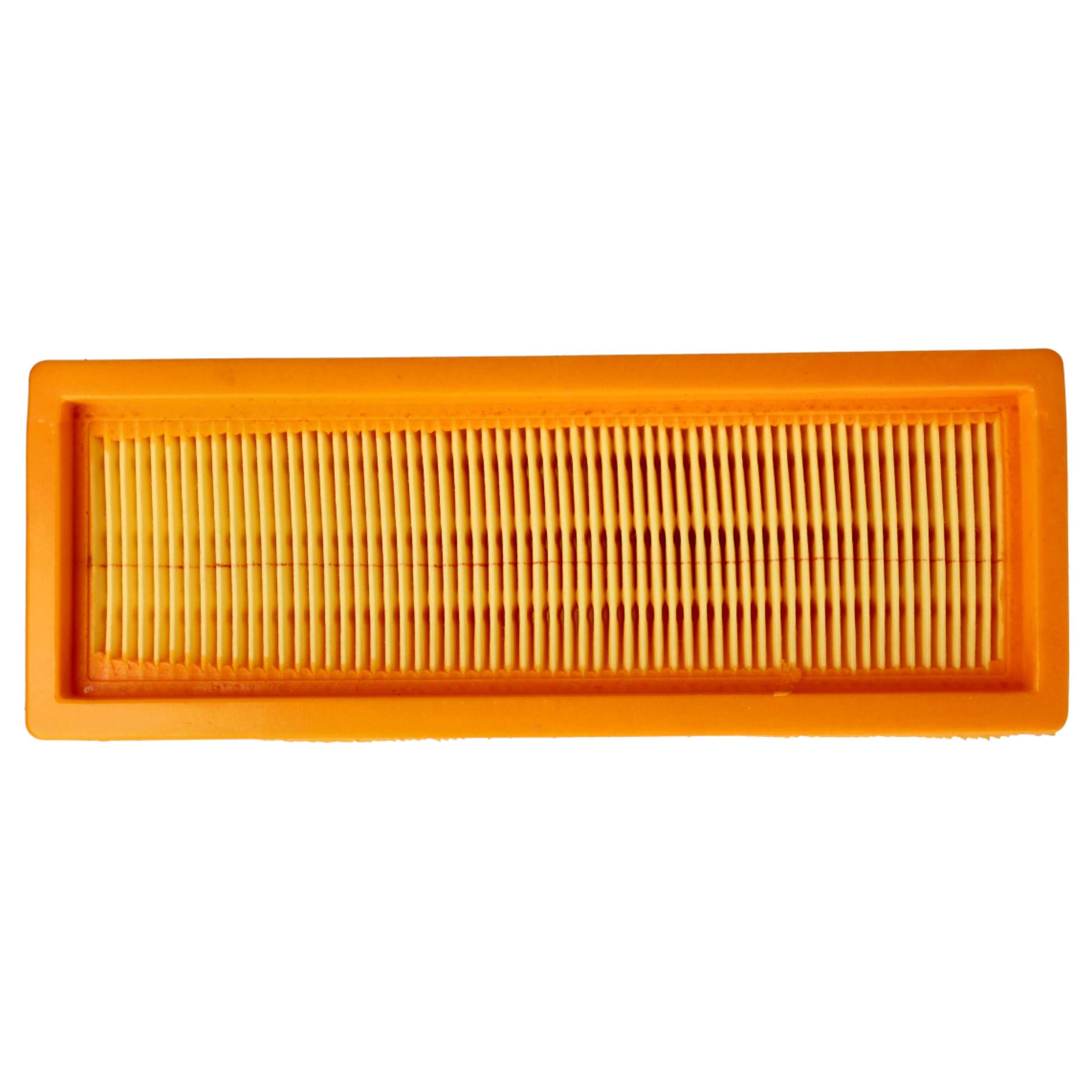 vhbw 10x filtre plissé plat remplacement pour Kärcher 6.414-498.0 pour aspirateur - Élément filtrant - 3