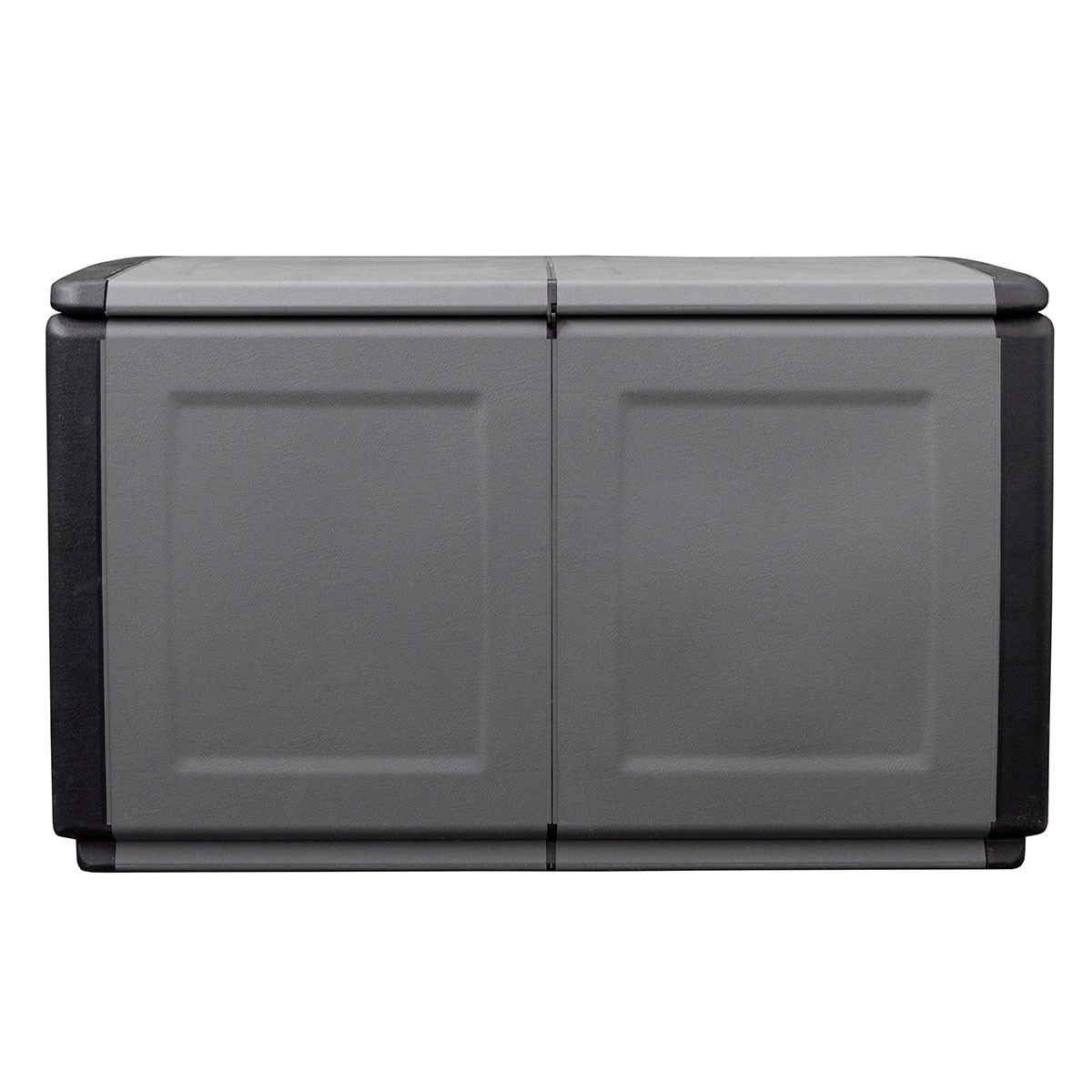 Coffre de rangement 230L Coffre de Jardin Gris/Noir 96 x 53 x H57cm Poignées de transport polypropylène ArtPlast - 5
