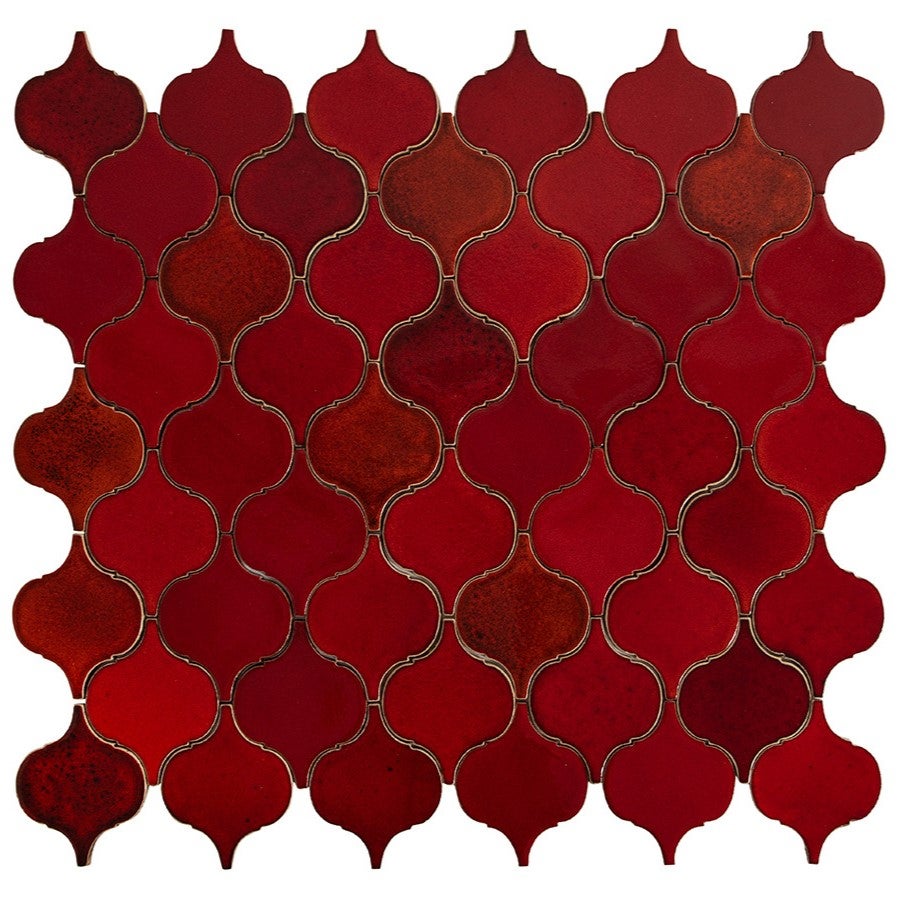 Płytki ścienne arabeska Stygnąca lawa – Mozaika ceramiczna do łazienki, Kafle okładzinowe wewnętrzne | Płytki kuchenne kolorowe, 0,3 m²/zestaw