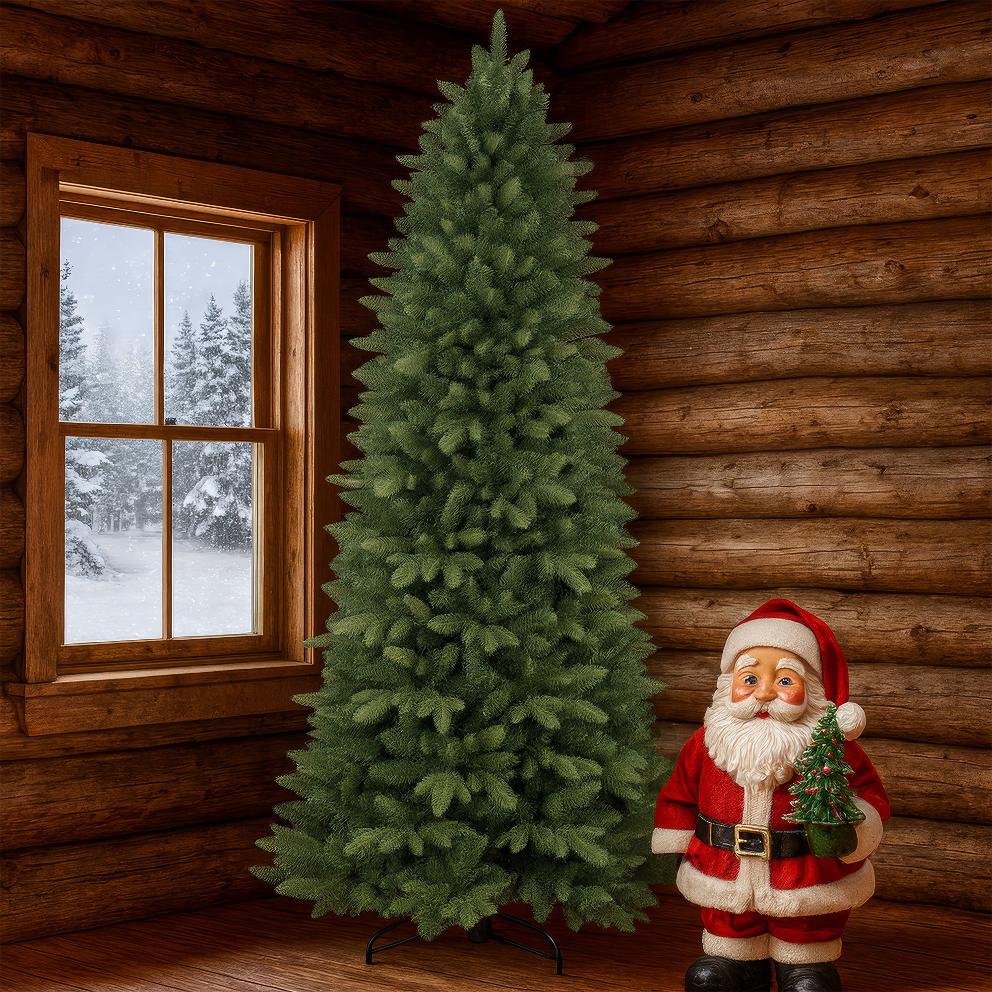 Venus - Albero di Natale effetto realistico in PE e PVC ø96x180H, 937 Punte - 6