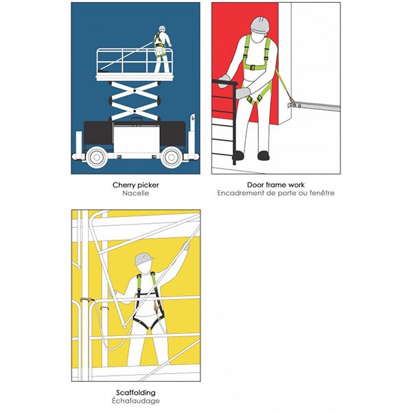 Harnais antichute - 2 Dés d'accrochage - FA1010500 - 2