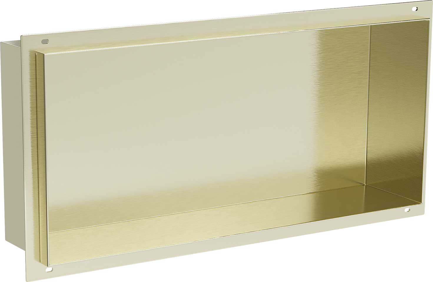 Mexen X-Wall-NR półka wnękowa bez kołnierza 45 x 20 cm, złota szczotkowana - 1951452010
