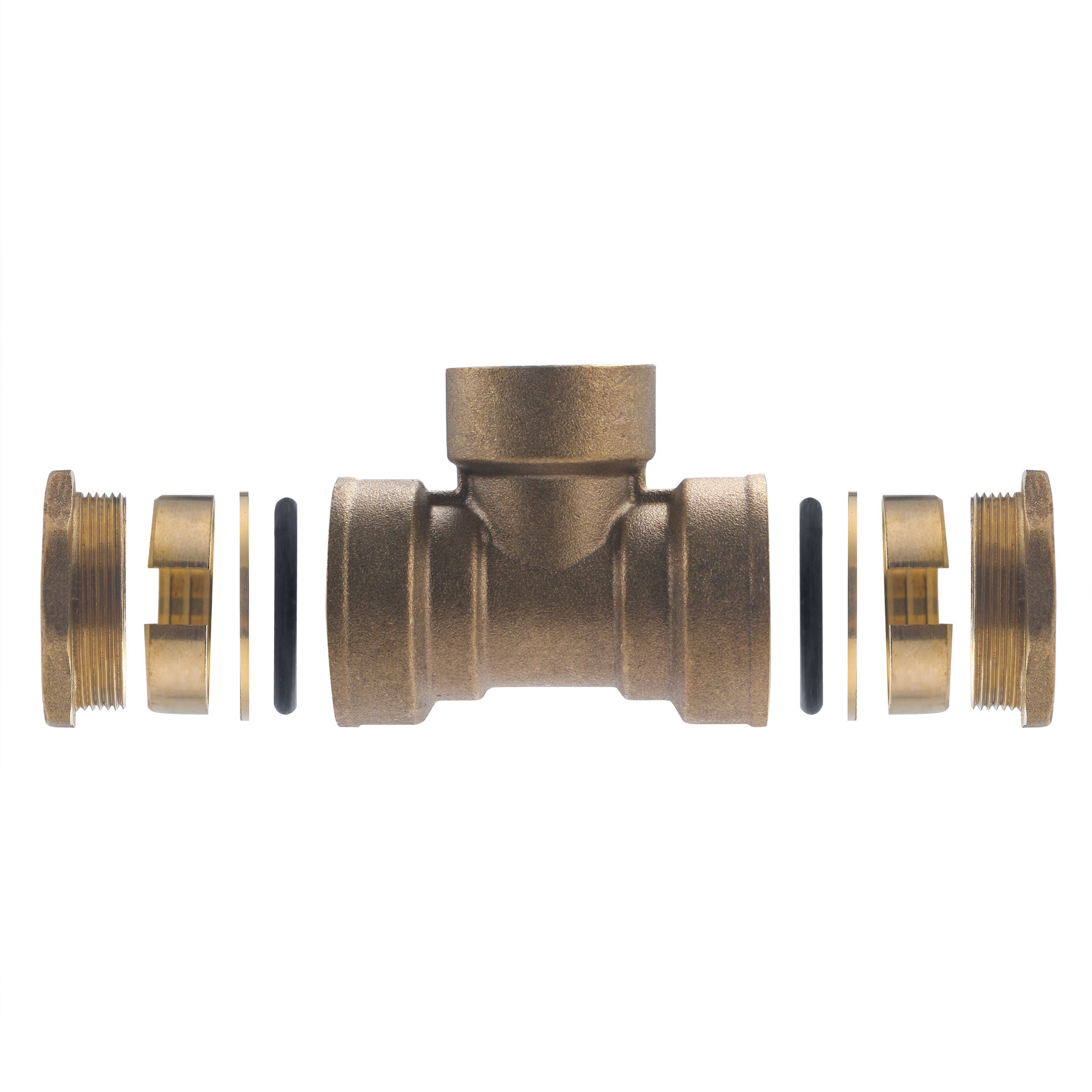 Raccord PE Laiton Té Ø32 - Femelle au centre 26x34 (1') NOYON & THIEBAULT - 5