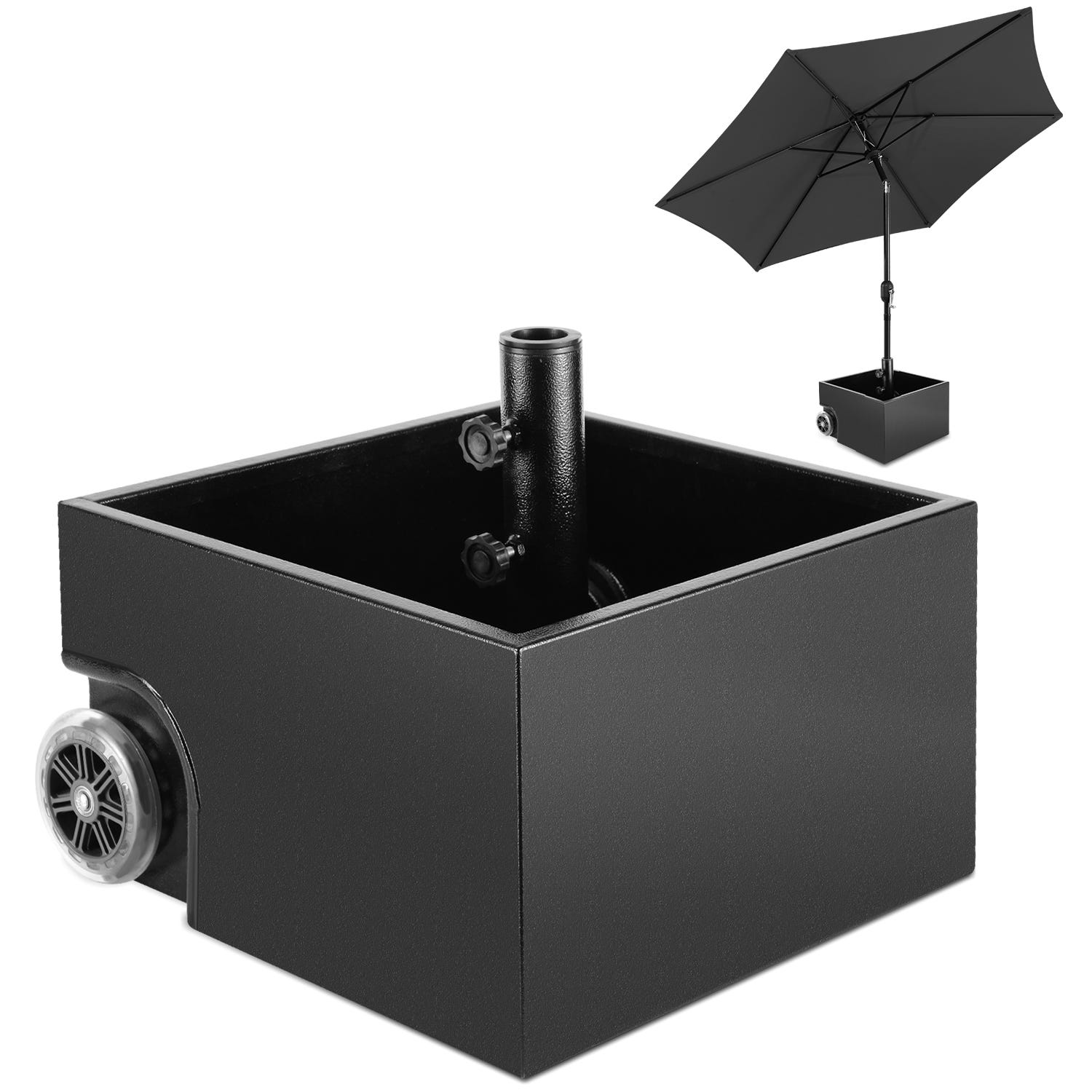 Base per ombrellone Balcone 20Kg 50 x 25 x 9 cm | Leroy Merlin Base per ombrellone Balcone 20Kg 50 x 25 x 9 cm | Leroy Merlin