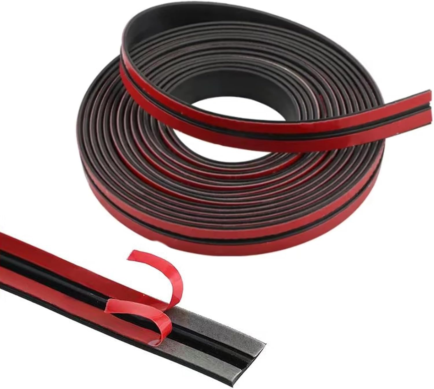 Uniwersalna uszczelka samochodowa w kształcie litery T - 19 mm x 2 m - Czarna - Pyłoszczelna - Nadaje się do drzwi, przednich i tylnych szyb