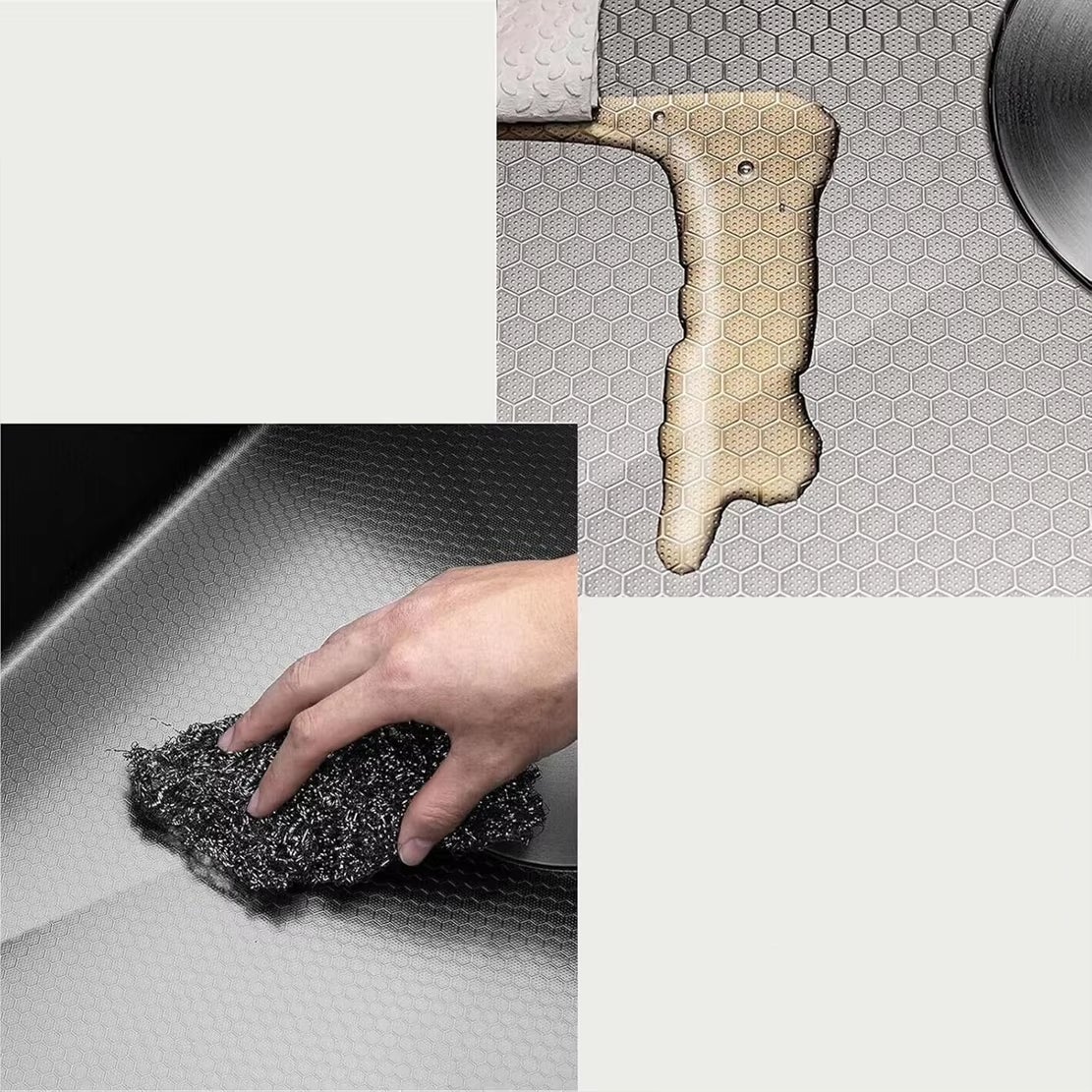 Lavello da cucina multifunzione in acciaio inox con cascata, rubinetto digitale, 2 manopole, 75 x 45 cm - 6