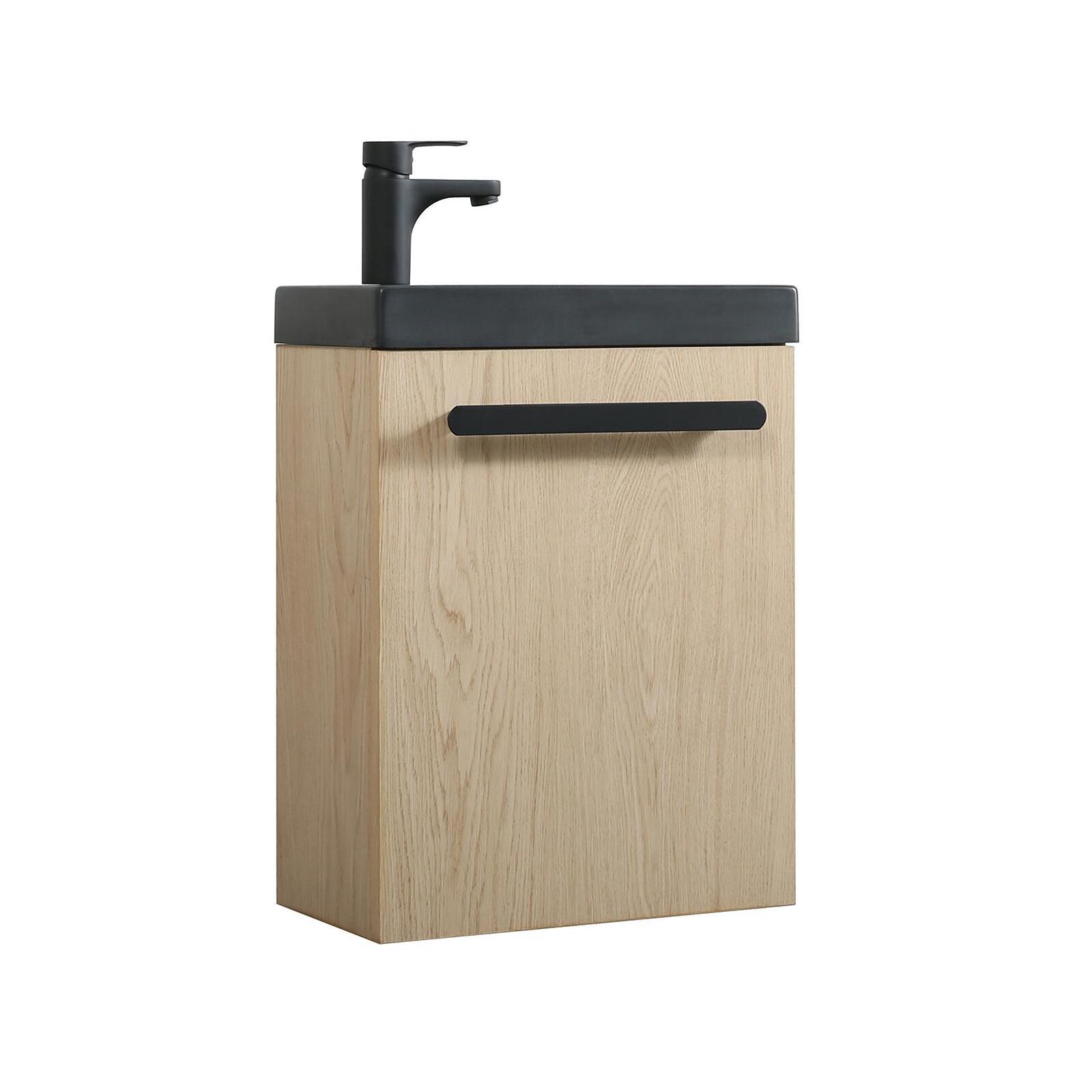 Ensemble lave-mains suspendu NEVADA avec robinet noir - 2