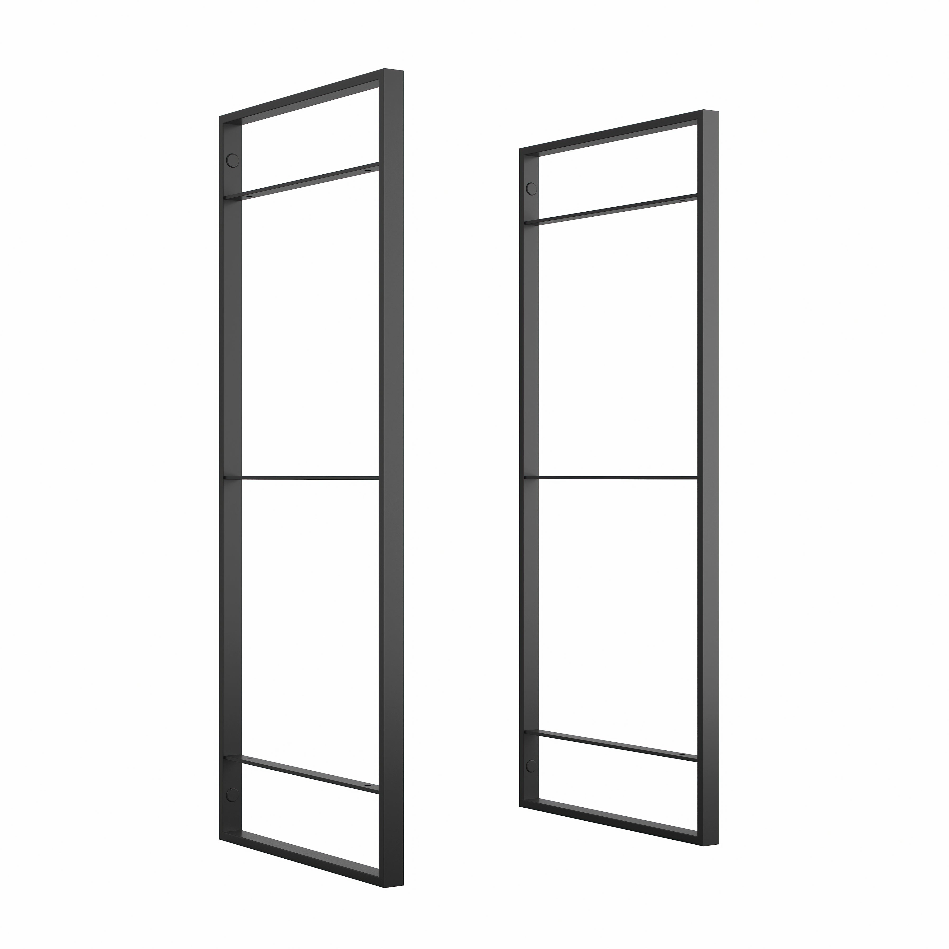 Emuca Zestaw ram do półekLader, wysokość 830 mm, Stal, Malowane na czarno