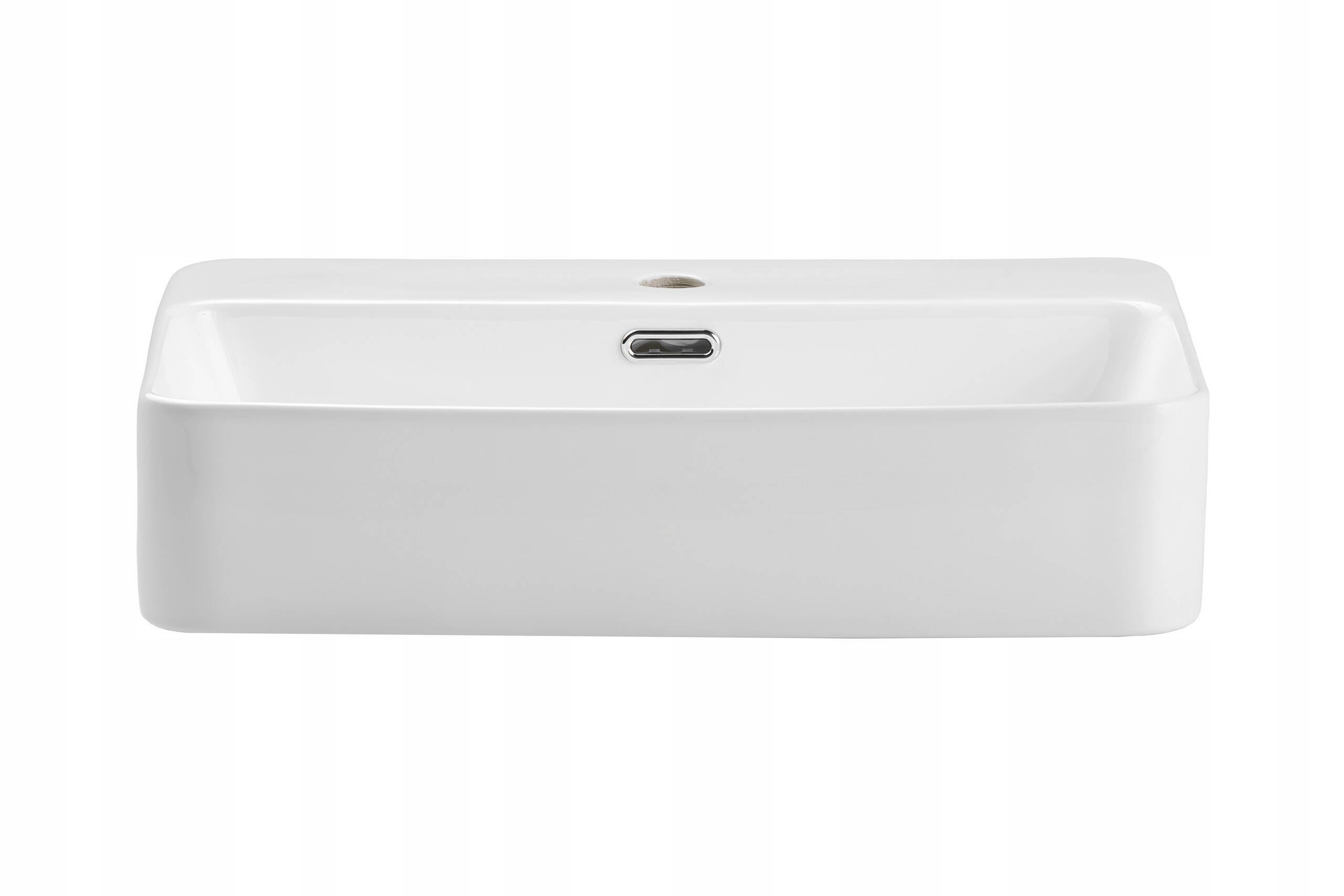 Umywalka nablatowa TRUST 2 WHITE 55 cm biała połysk ceramika - 2