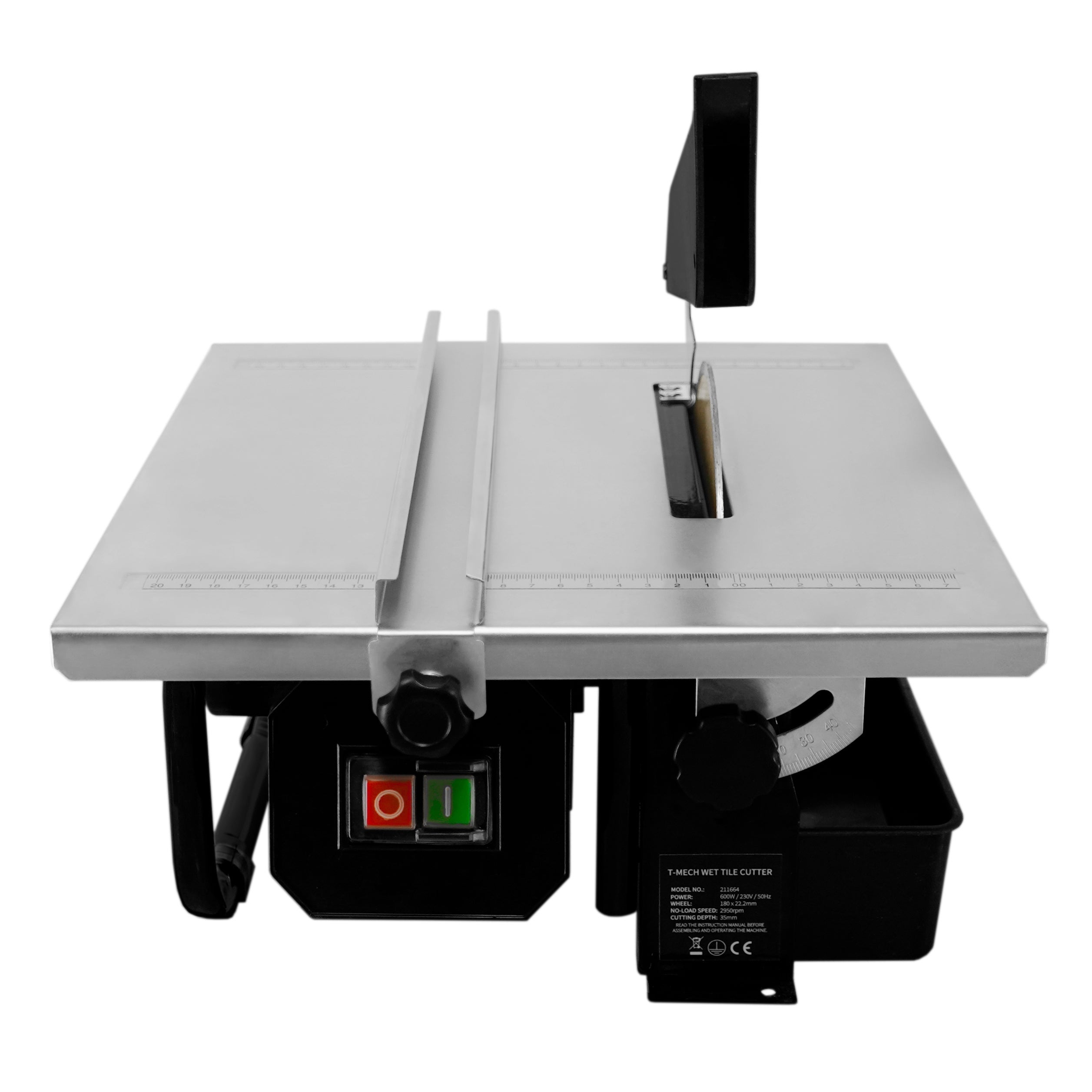 Scie à Eau Pour Carreaux, Carrelages 600W - Table 330x360mm - Profondeur Coupe 35mm - Coupe de Carrelage Travaux - 3