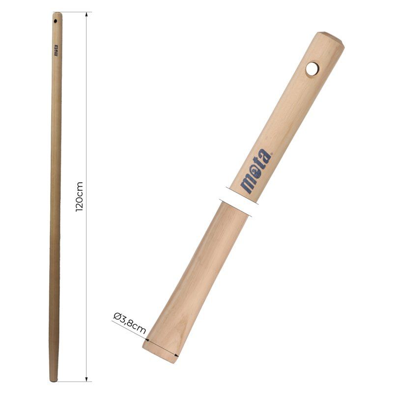 Manche En Bois Pour Houe Wolfpack 900mm X 35mm - Poignée Outil Jardin Robuste
