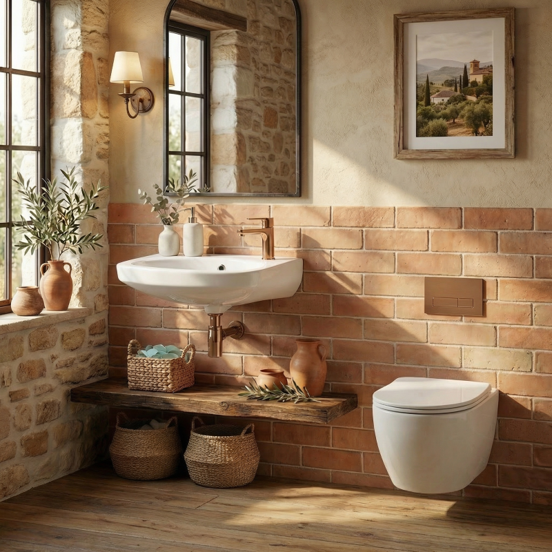 Siko Lave-mains mural Blanc 35 × 28 cm – trou de robinetterie à droite, avec trop-plein (EUR913) (EUR913) - 4