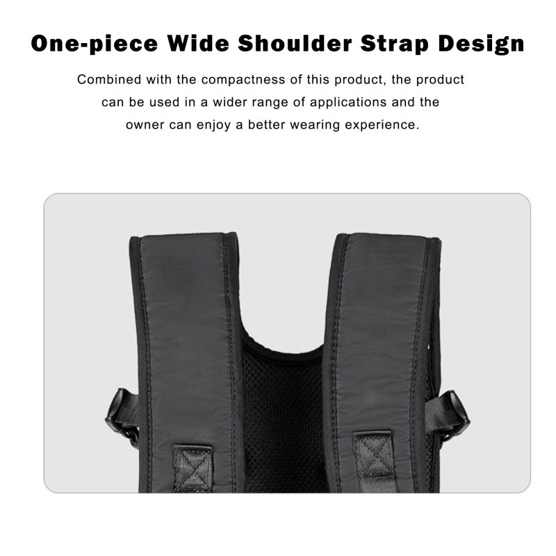 Bolsa peitoral para animais de estimação, ajustável com fecho de pressão, estampa camuflada (vermelha, M) - 7