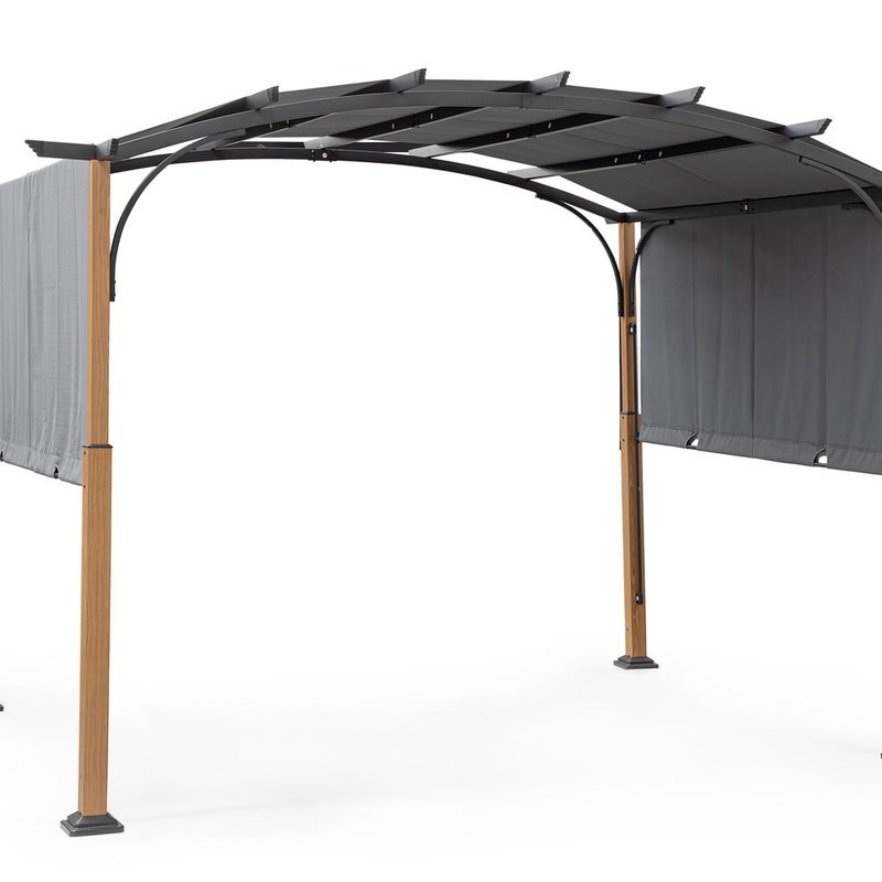 Altana stalowa "TAORMINA" 3,6x3, kolor naturalny/antracyt