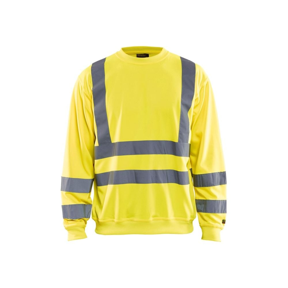Sudadera Con Capucha De Alta Visibilidad Para Hombre - Amarillo/Naranja, Cinta Reflectante, Cremalleras