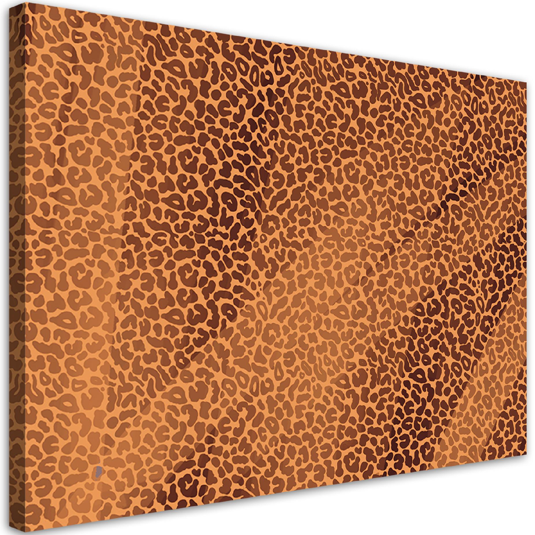 Obraz na płótnie, Pantera leopard futro plamy wzór 100x70