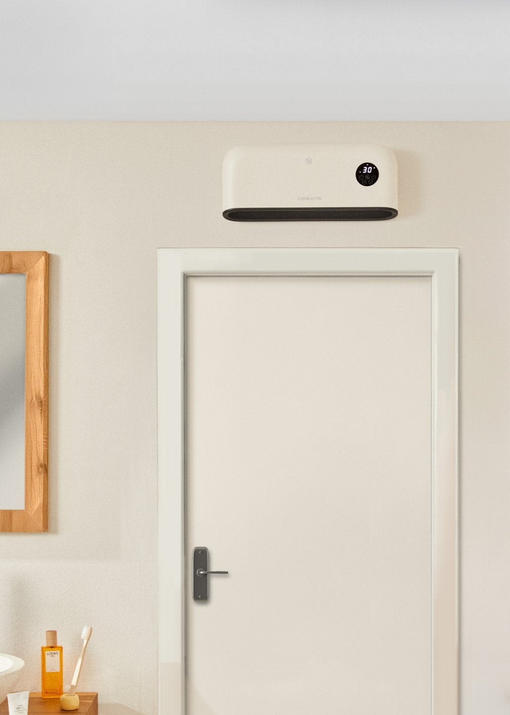 CREATE - WARM WALL PRO - Ceramiczny grzejnik ścienny lub podłogowy z WiFi - Blanc cassé
