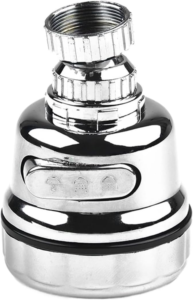 Aerator de bucătărie pivotant la 360° cu 3 modele de pulverizare reglabile, filtru, mâner detașabil pentru robinet și duză de economisire a apei.