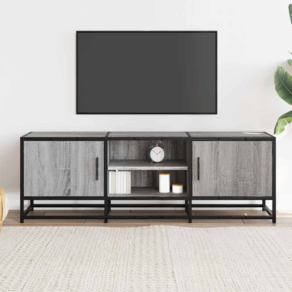 Maison Exclusive - Meuble TV sonoma gris 120x35x41 cm bois d'ingénierie et métal - 3