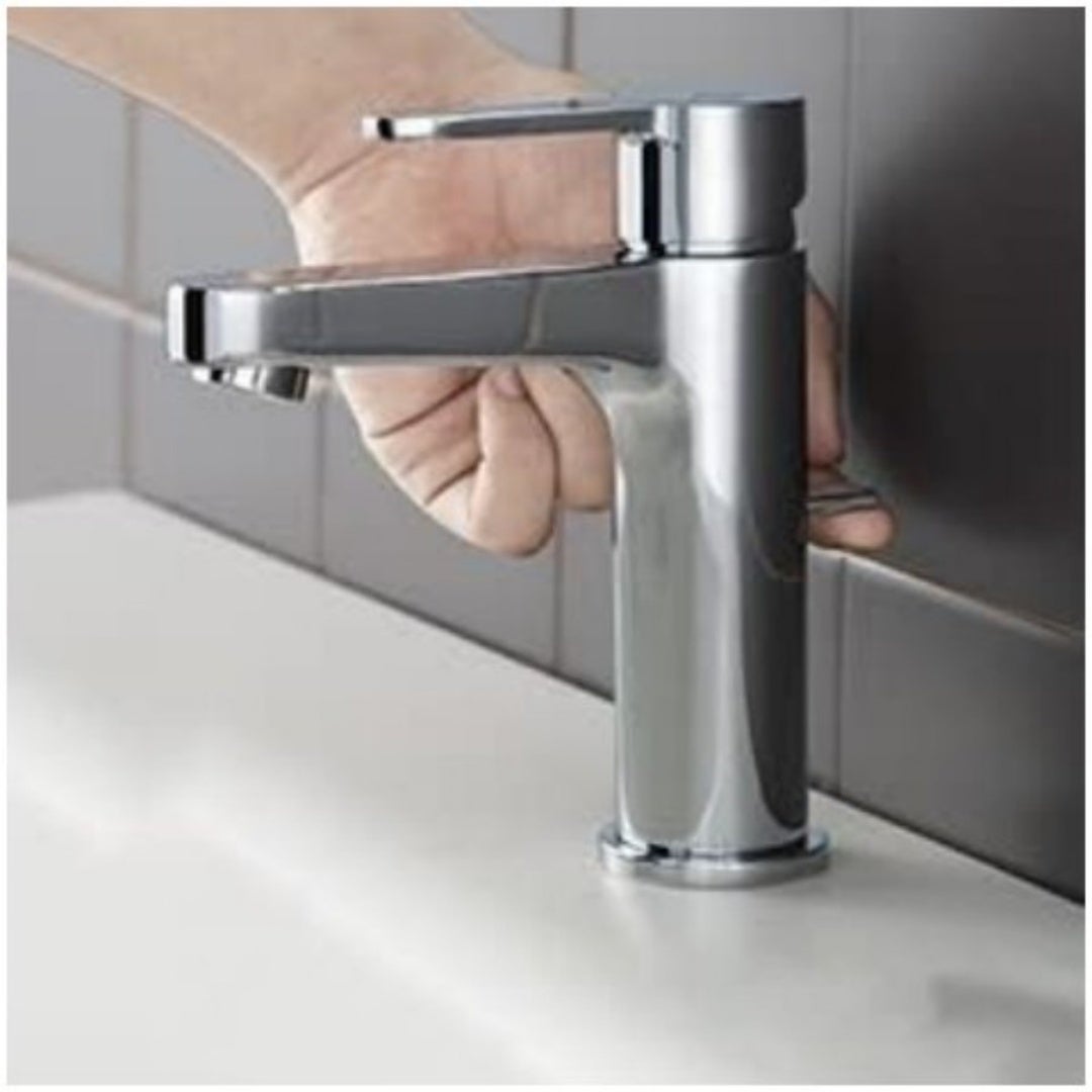 Mitigeur de Lavabo en laiton Robinet Salle Bain Laiton chrome Mitigeur Lavabo Eau Froide/Chaude Robinetterie pour Salle Bain - 3