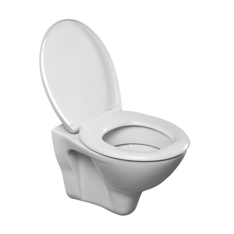 Pack WC Bati-support Geberit Duofix + WC suspendu Jika Neo + Abattant + Plaque blanche (S-LineProGeb3) - 4