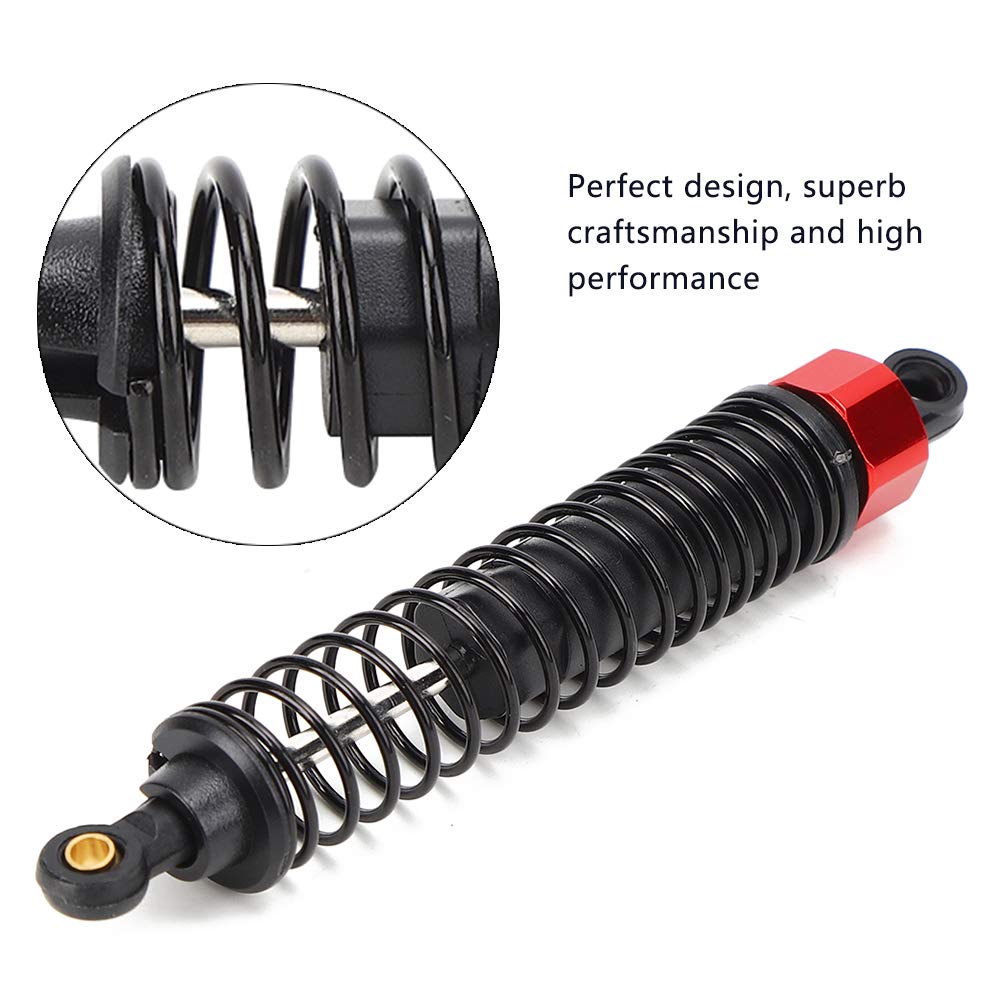 pezzi 3.9in smorzatore di vibrazioni molla antiusura ammortizzatore DHK 1/10 accessorio per sospensione auto telecomandata (rosso) - 3