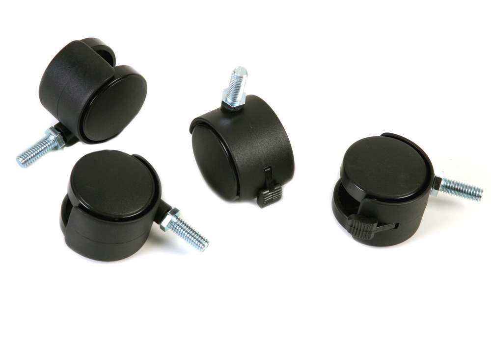 Lot De 4 Roues En Nylon Pour Portail Coulissant - Capacité 200 Kg, Rainure En V 90° - Fabriqué En UE, Auto-lubrifiant