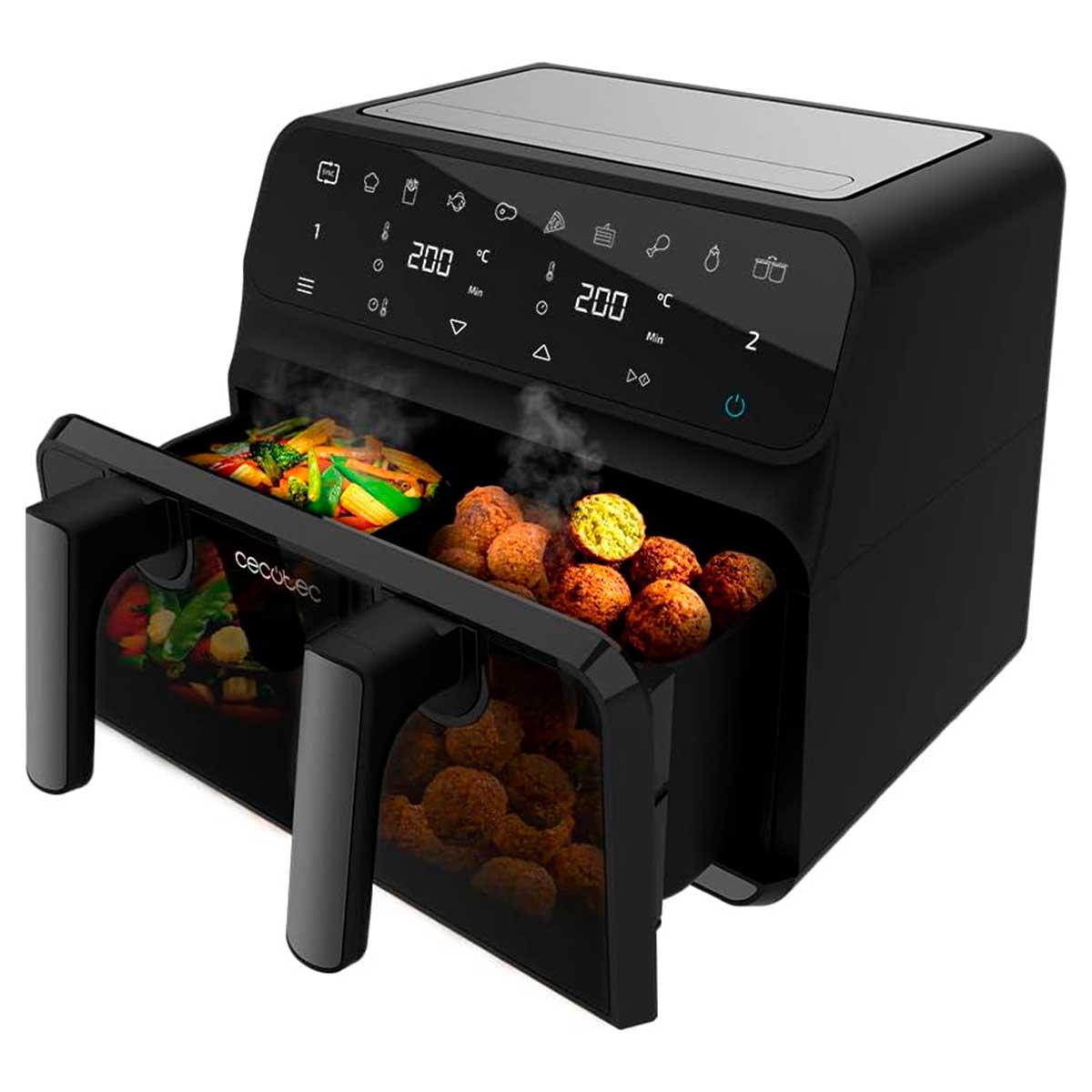 Cecotec 04986 friteuse Unique 9 L Autonome 2850 W Friteuse d’air chaud Noir - 8