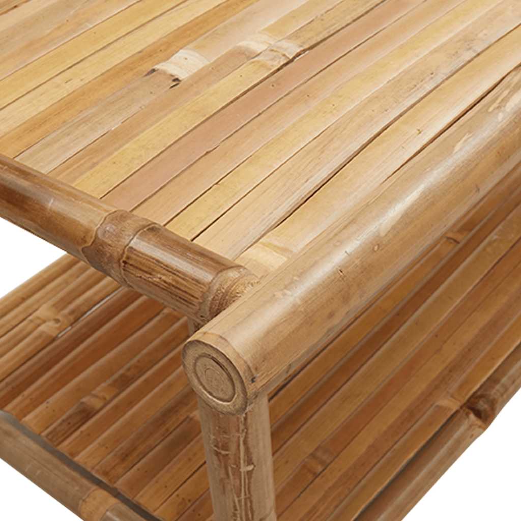 Table basse 90x50x45 cm bambou vidaXL - 7