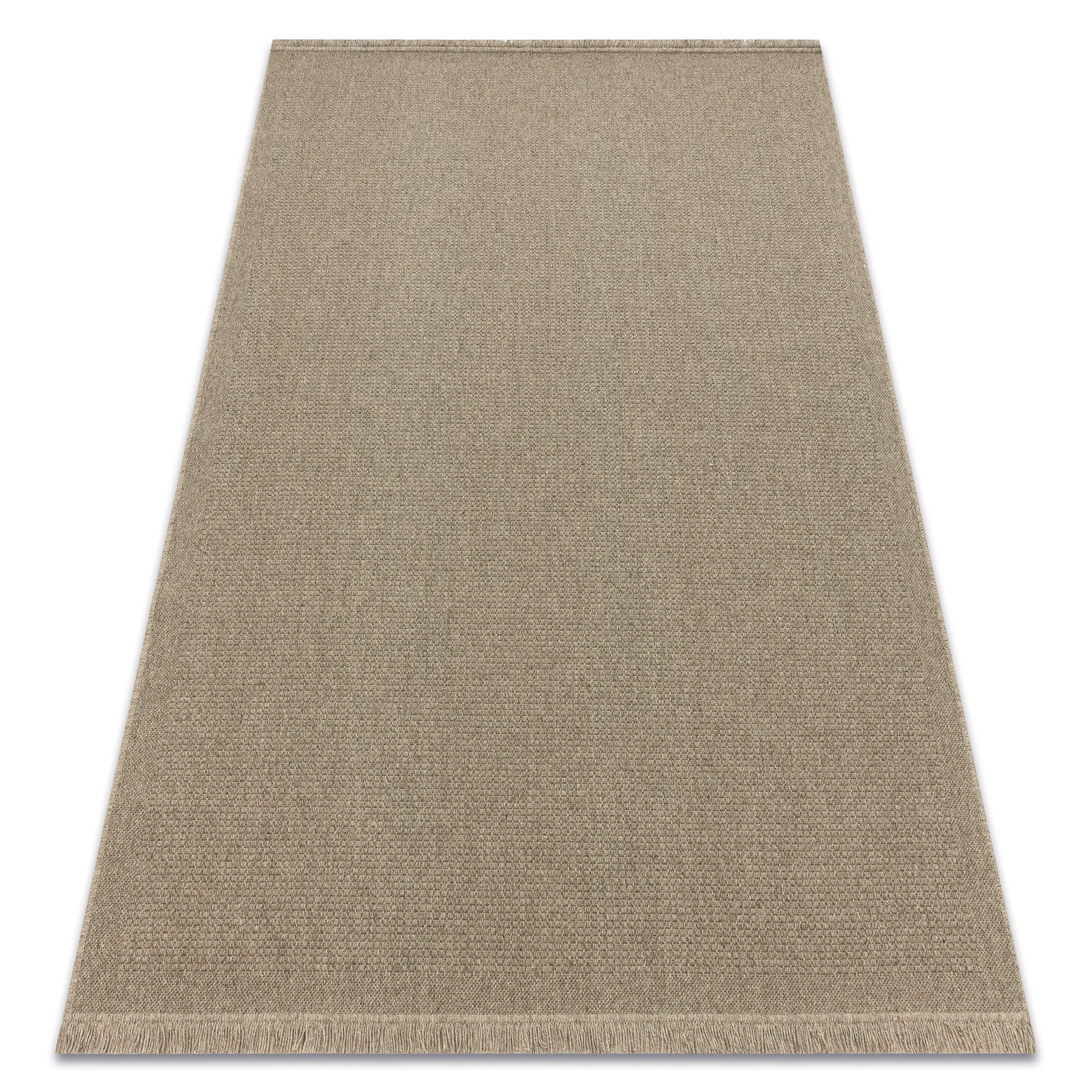 Dywan wełniany VILLA 8986/69500 Jednolity SIZAL, płaskotkany ciemny beż 80x150 cm