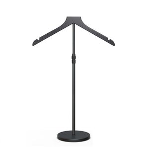 Lot 20 Cintres Adultes Noirs Fins Antidérapants – Plastique Robuste, Gain De Place Pour Chemises, Vestes, Robes