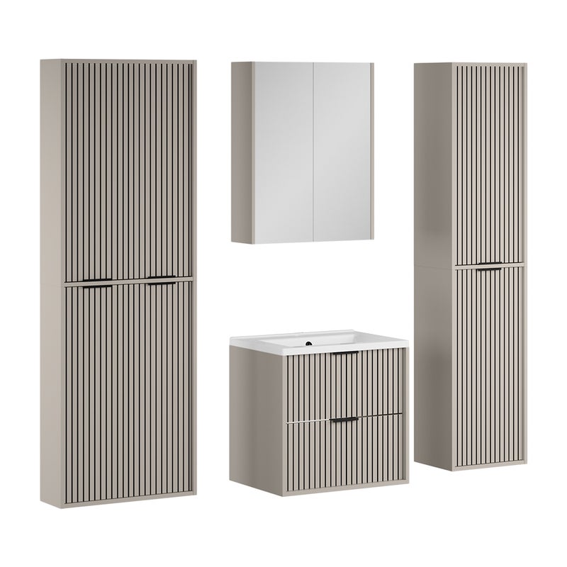 Vicco Zestaw mebli łazienkowych Ruford, Kaszmir, 5 części