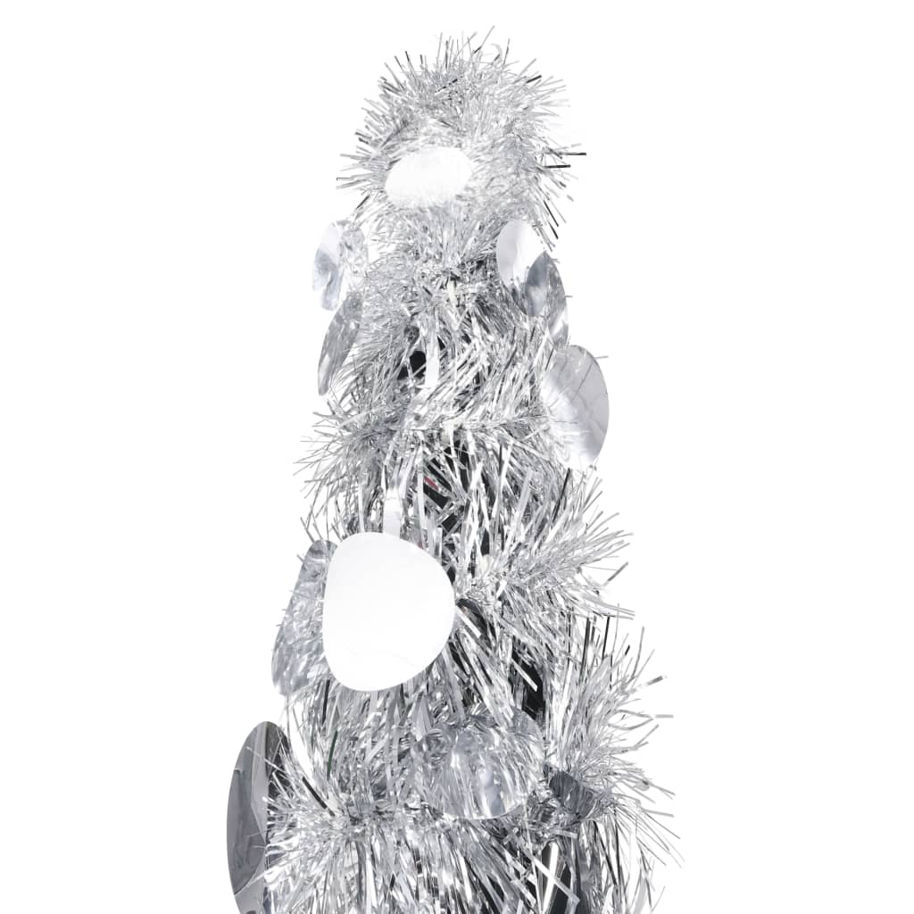 Maison Exclusive - Albero di Natale Artificiale Apribile Argento 180 cm PET - 2