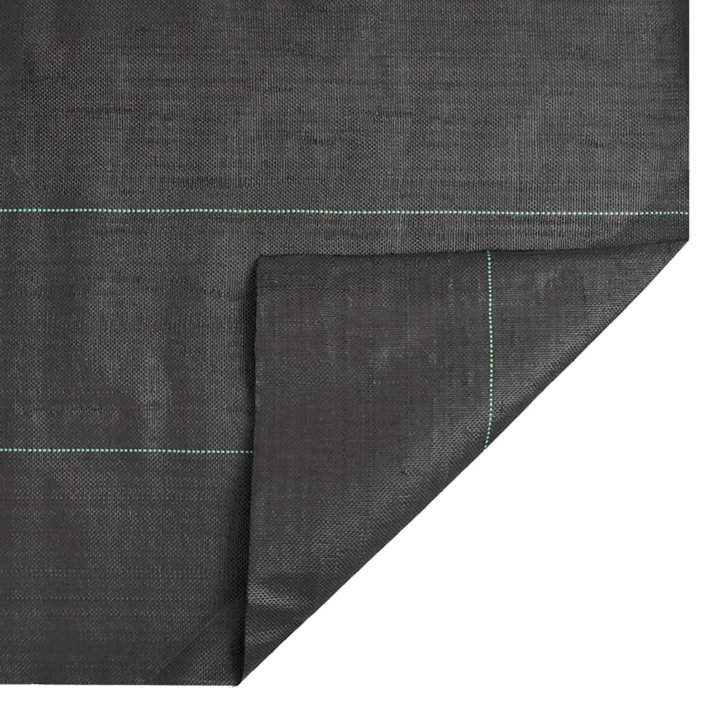 Membrane anti-mauvaises herbes en PP noire pour le jardin, 0,5 × 25 m - 7