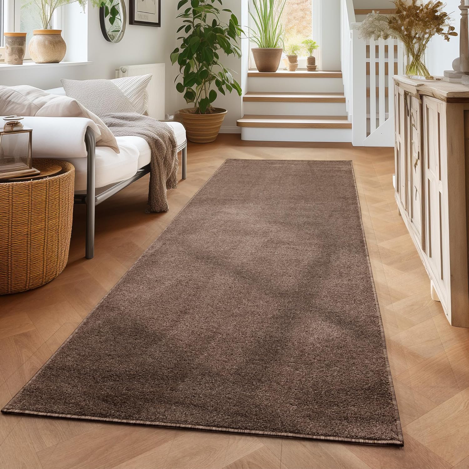 Tapis uni de Salon Chambre Relax Sobre et Epuré - Mocca 120 x 170 cm - 3