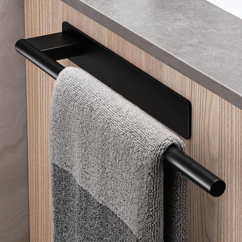 OETAS Porta Asciugaani Bagno da Parete, Portasciugaani Adesivo Bagno in Acciaio Inox, Porta