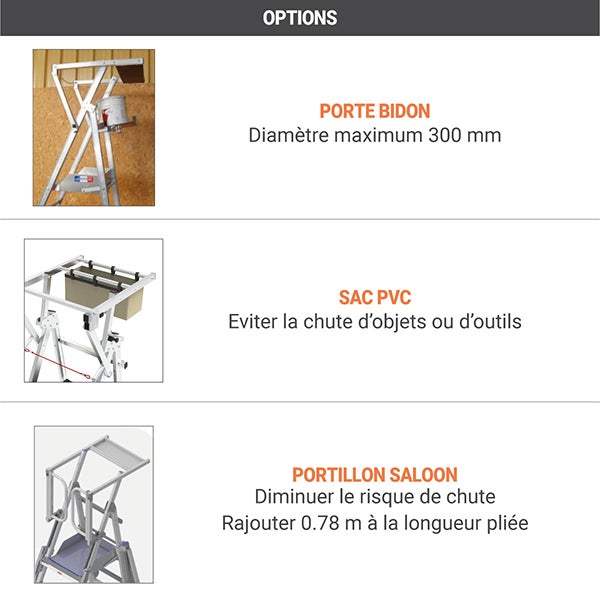 PIRL 6 marches - Hauteur max. de travail 3.50m - PIRL6RM - 5