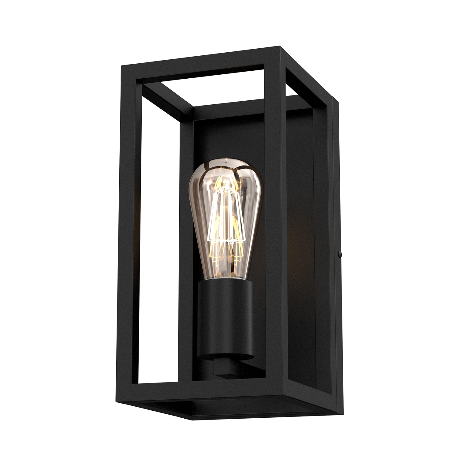 Kinkiet ścienny Frame czarny mat 1xE27x15W wym: 30 x 15 x 17 cm metal IP20 Luminex