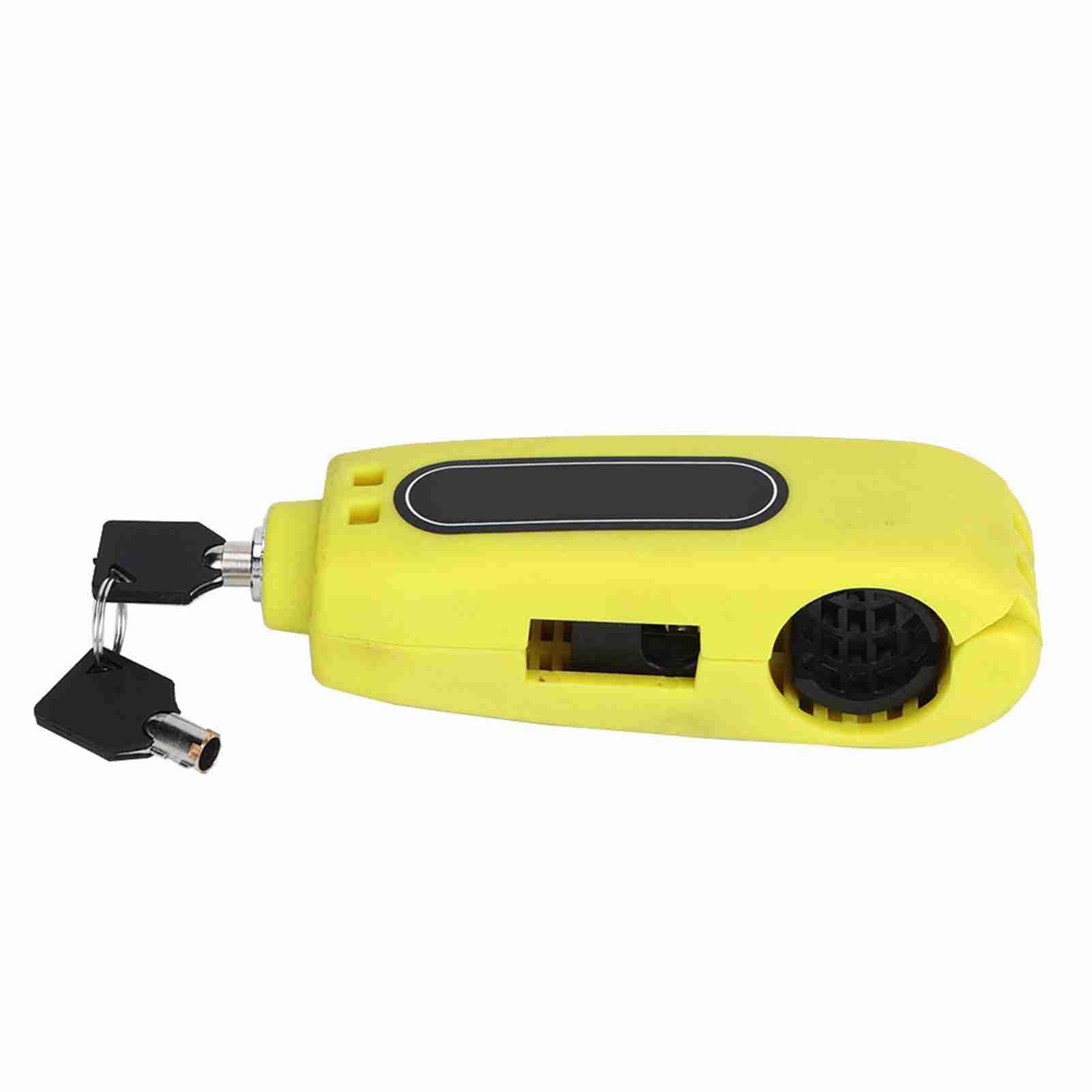 Blocco leva freno manubrio moto universale, manopola acceleratore, antifurto, sicurezza (giallo) - 5