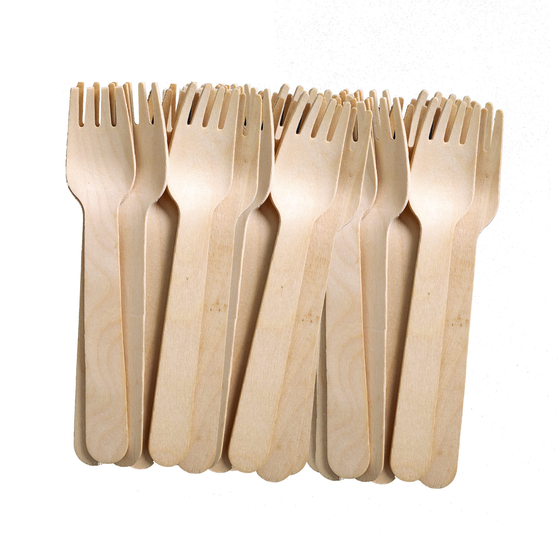 Posate In Legno Usa E Getta - Biodegradabili, 100 Forchette, Per Feste E Picnic - Foto 7