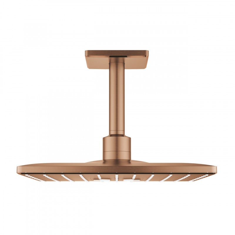 Dus fix Grohe 26481DL0, SmartActive Cube, pe tavan, 310 mm, 2 functii, necesita valva, mat, cupru
