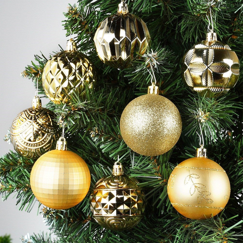 Lot De 50 Boules De Noël Rondes En Bois Vierges à Suspendre Avec Ficelles Pour Decoration